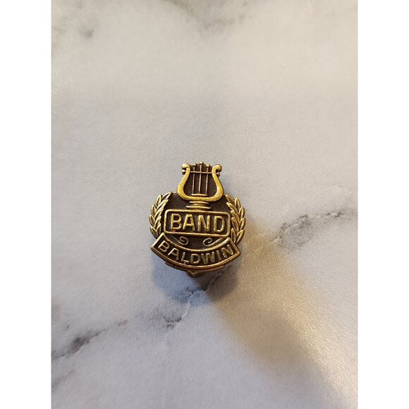 Vintage Baldwin Band Pin Badge - Picture 1 of 3